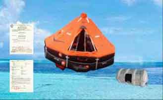 KHK open reversible inflattable life raft...no.4-005 